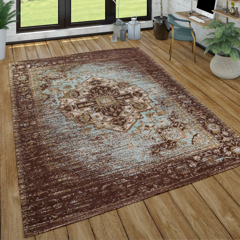 Jersey Oriental Hand Woven Shag Area Rug, Rectangular 120 x 170cm