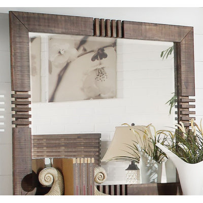 Veronica Wood Rectangle Wall Mirror
