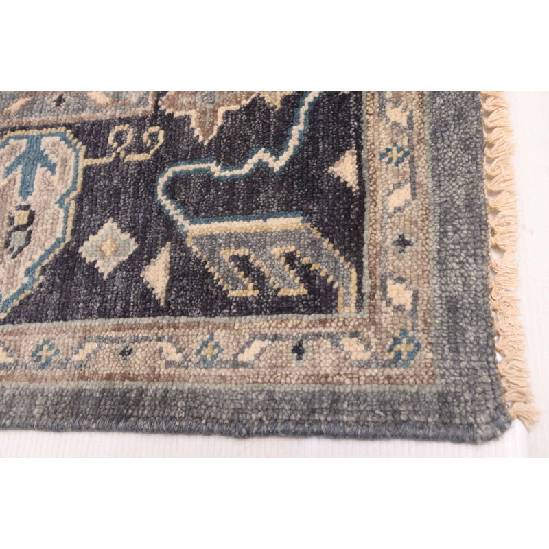 Tapis gris Finest Agra Jaipur 7 pi 8 po x 9 pi 7 po