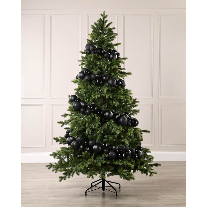 279.9cm Faux Garland, Black