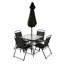 Analysa 4 - Person Patio Dining Set Umbrella Hole Included Square Table