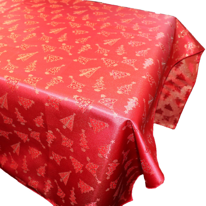 Linge de table Kaimee Brocade, 48 po carré, Rouge