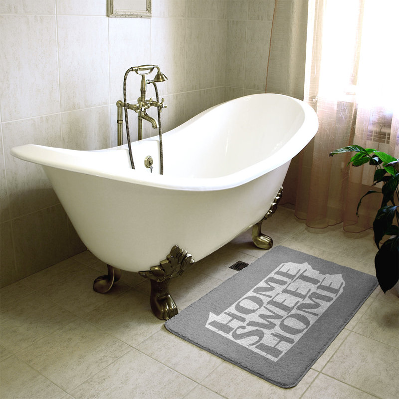 Tapis de salle de bain en pennsylvanie pour la maison, l 21 po x L 34 po, Gris