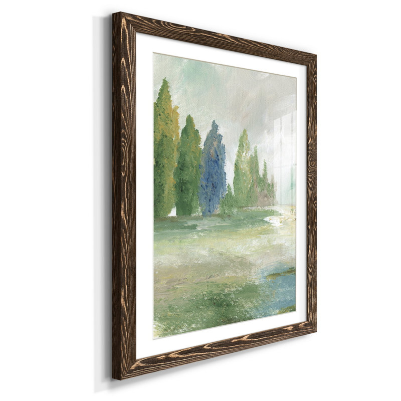 " Jeweled Valley I ", 44" H x 31" W x 1" D, Walnut