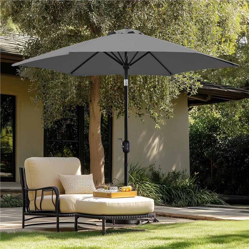 Charlean 269cm Tilt Parasol, Grey