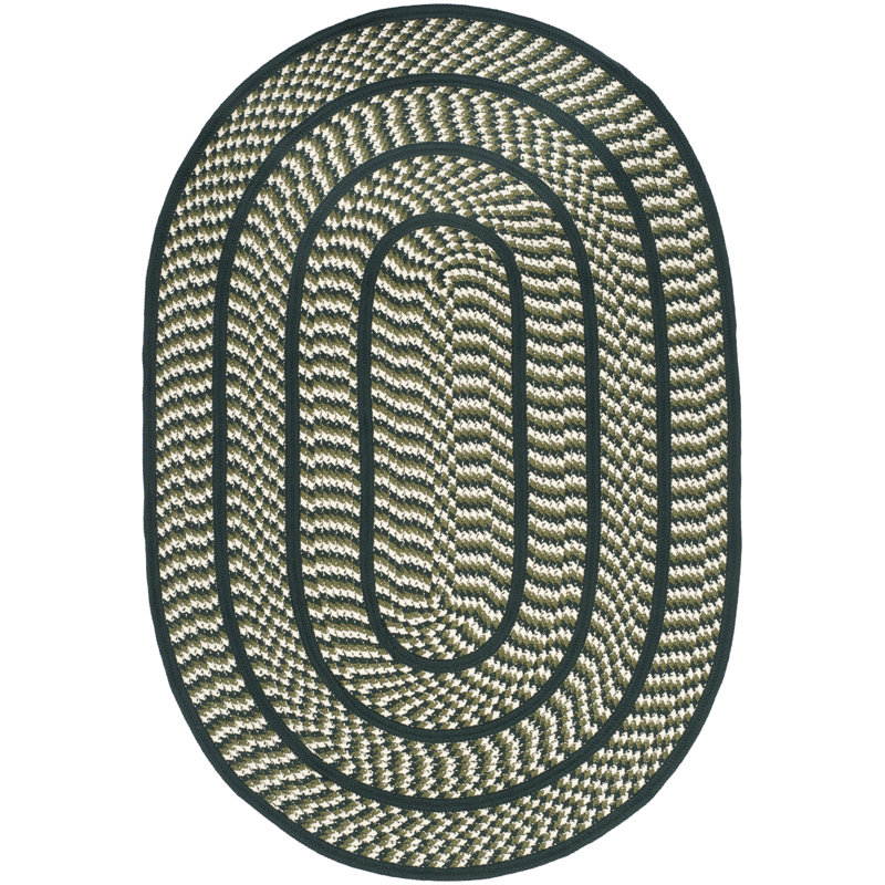 Georgina Hand Woven Performance Geometric Rug, Oval 3' x 5'