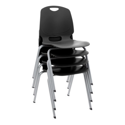 Cleorand Academic Series 18" Stacking Classroom Chairs (Set of 4)