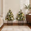 Arbre de Noël artificiel, ensemble de décoration de porche de Noël extérieur festif pour porte d'entrée