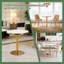Table à piédestal moderne 31,5 pouces Mid-Century