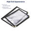 Paquet de 20 pochettes pour menu de restaurant WeChef 8,5 x 11 po style livre 4 pages 8 vues PVC transparent-55821762-55821765