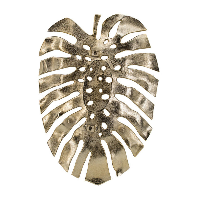  Gold Monstera Leaf Wall Décor, 17.31" H x 24.8" W x 2.01" D