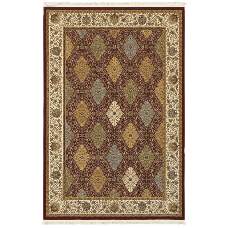 Knepp Oriental Indoor Rug, Rectangle 5'3" x 7'6"