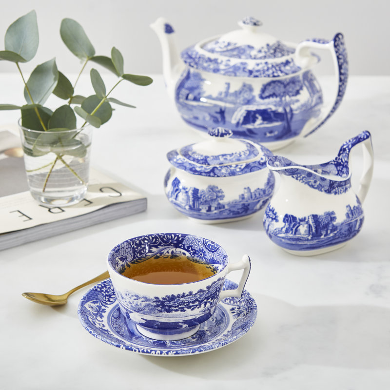 Classic Blue Italian - Teacups & Saucers