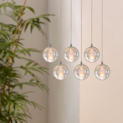 Luminaire suspendu sphère 6 lumières DEL Riverdale