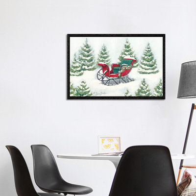 Tree Farm Sleigh by Sara Baker - Gallery-Wrapped Canvas Giclée on Canvas