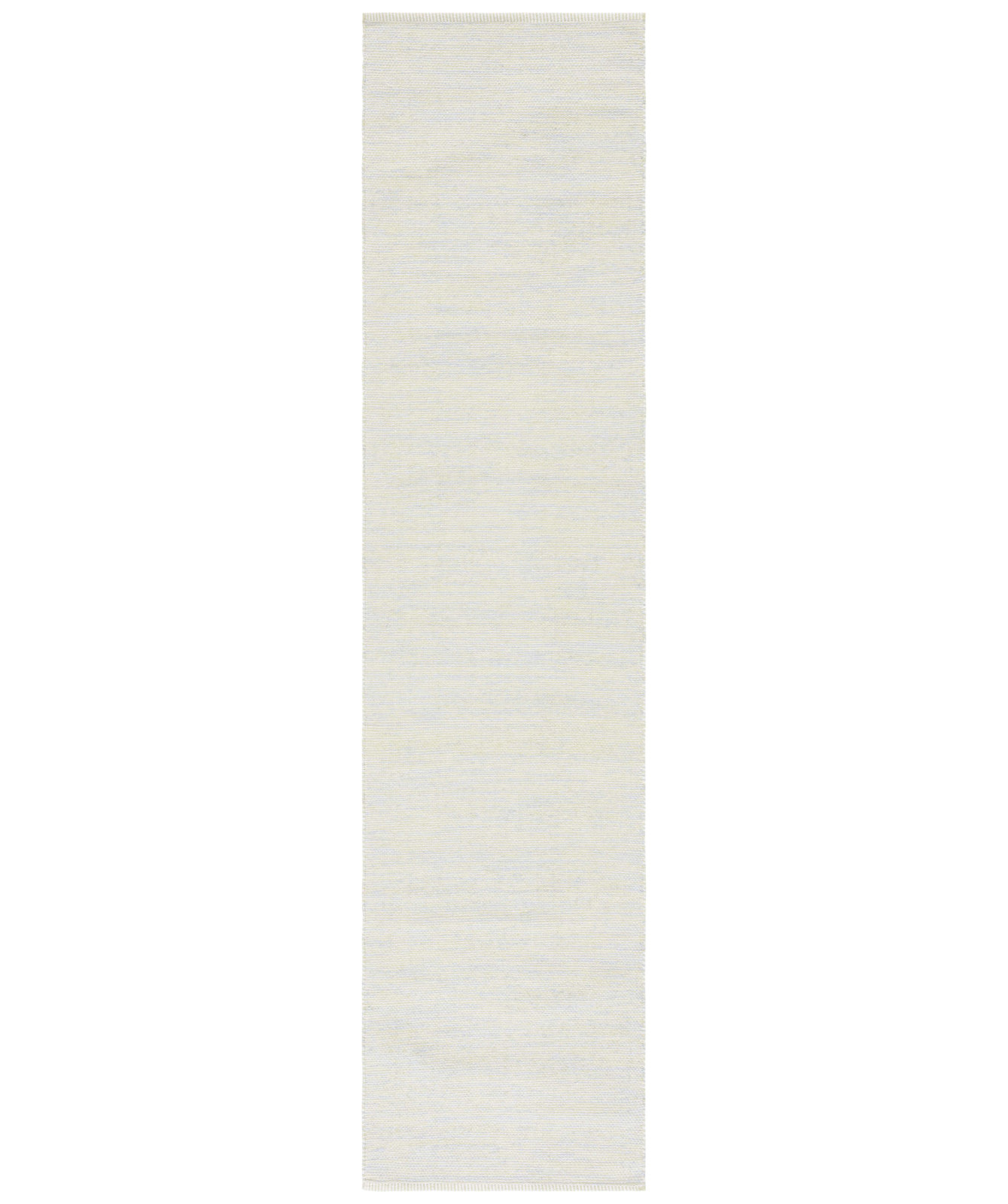 Dallis Green Ivory Handmade Cotton Rug, Runner 2'3" x 9'