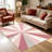 Retro Sunburst Pink carpet-easy to clean, machine-washable, soft and comfortable; suitable for door mats, kitchens, living rooms, bedrooms, corridors, and laundry areas. Easy to clean, durable carpet for home decoration.-129131986
