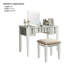 Ensemble de meuble-lavabo avec tabouret rembourré-1254110869
