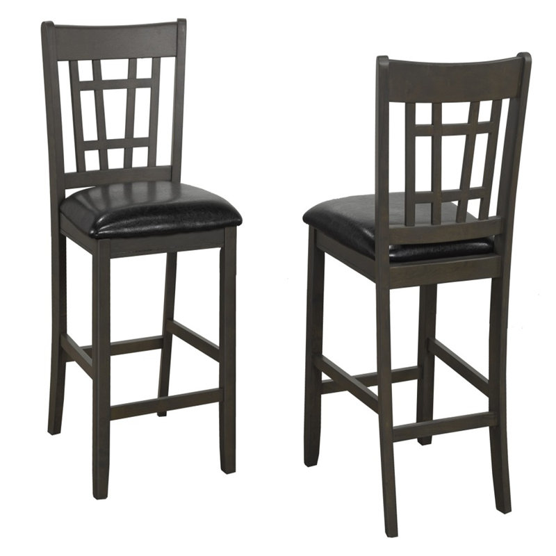 Tabouret de comptoir Annabal 25, Gris