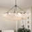 34 - Lights Modern Chandelier Black Light Fixture Mid Century Chandelier For Living Room Foyer Chandelier