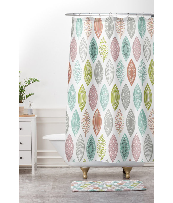 Tapis pour salle de bain feuille pod