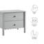 Table de chevet 2 tiroirs Emmeline-106714575