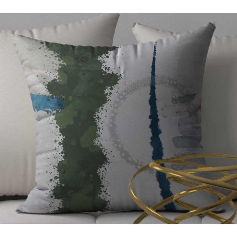 Housse de coussin décorative carrée en bijou courtois, 24" X 24"