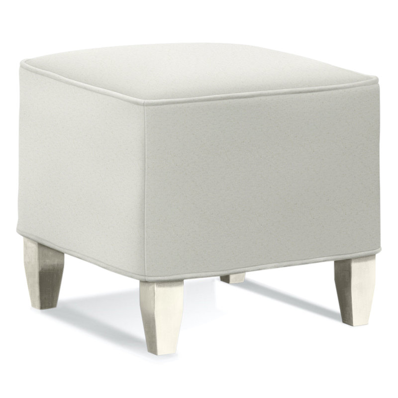 Repose-pieds Brooklyn, Brown Geometric, 0456-33, Blanc antique givré