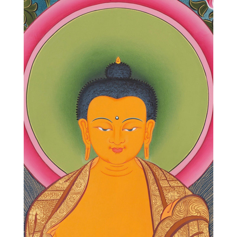 Bouddha Shakyamuni Thangka (Thangka sans brocart)