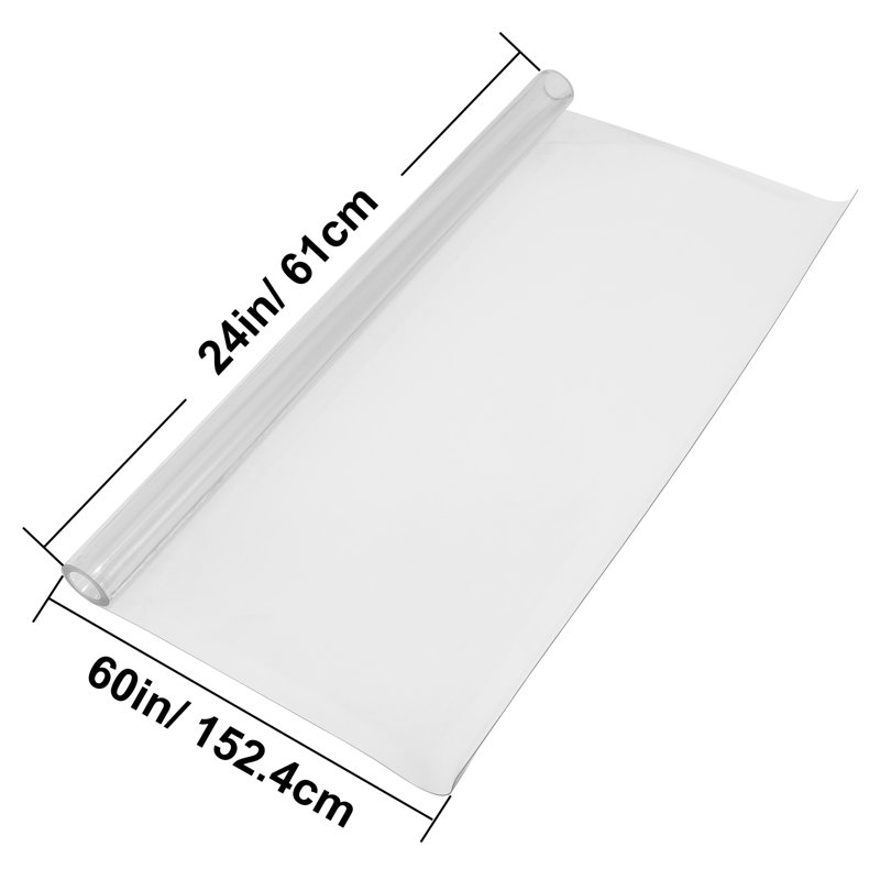 VEVOR Plastic Table Cover 40 x 80 Inch, 1.5 mm Thickness, 152.4cm x 61cm
