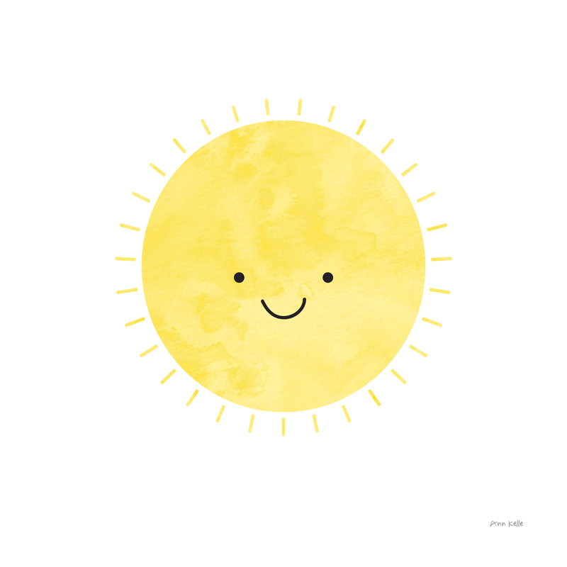 Sunny Days by Ann Kelle - Wrapped Canvas Painting, 30cm H x 30cm W x 3.8cm D