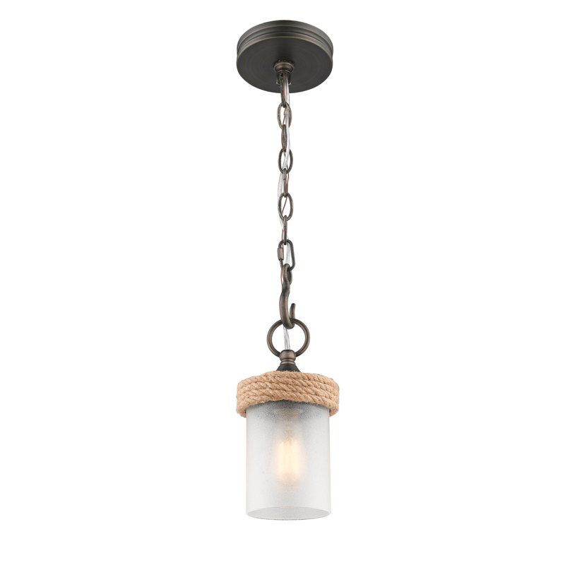 1 - Light Gunmetal Bronze Shaded Pendant
