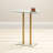 iDesign Oval Pedestal Drink Table for Small Spaces