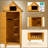 2.5 ft. W x 1.7 ft. D Solid Wood Vertical Storage Shed