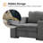 Bessette 148“ Modern Storage Sectional Sofa With Charging Station And Middle Storage Compartment-2037864097