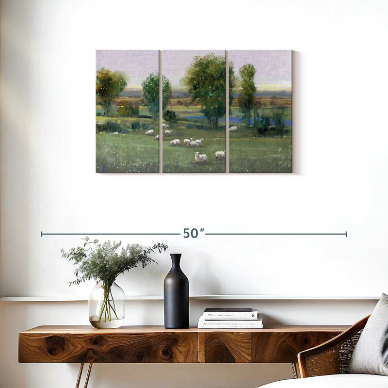 Alvord Field Of Sheep I, H 20 po x l 33 po