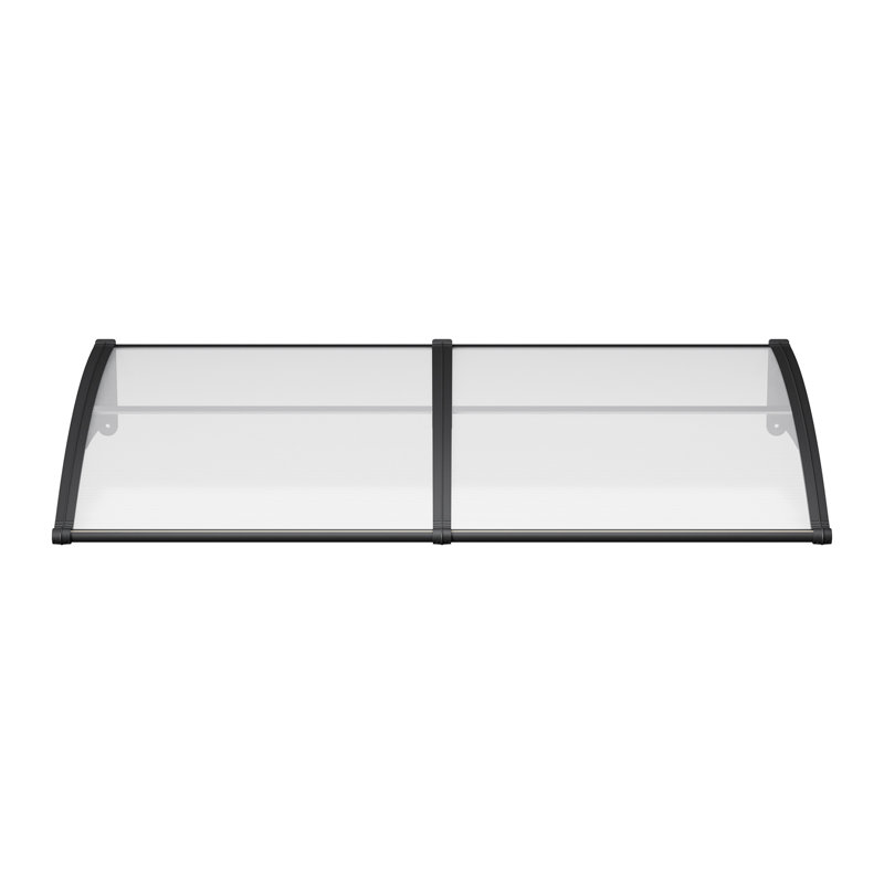 Living And Home 100 D Retractable, 28cm H x 200cm W x 100cm D, Clear