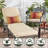 Outdoor Round Dining Chair Seat Pad-268982483
