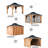 Hardtop Wood Gazebo 10'X10' For All Weather, With Double Metal Roof, Heavy Duty Wooden Frame, Net, And Curtain, Permanent Building For Patio, Deck, Backyard, Lawn, And Garden
