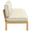  Ensemble de canapé avec coussin en bois d'acacia massif crème 2 pièces-112709805-112709807