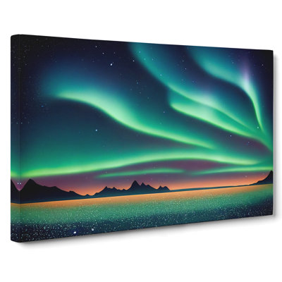 Flourishing Northern Lights - Wrapped Canvas