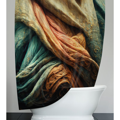 Rideau de douche abstrait