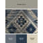 Tapis gris moelleux doux à motif de blocs d'inspiration mondiale Teterboro-1594839840