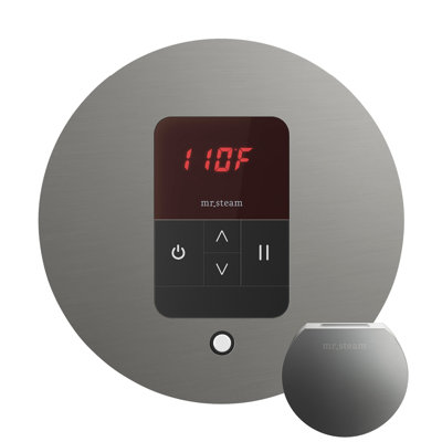 iTempo Round Steam Shower Control and Steamhead