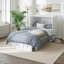 Lit escamotable en bois massif avec station de charge et matelas Kindig-71855951-23569781