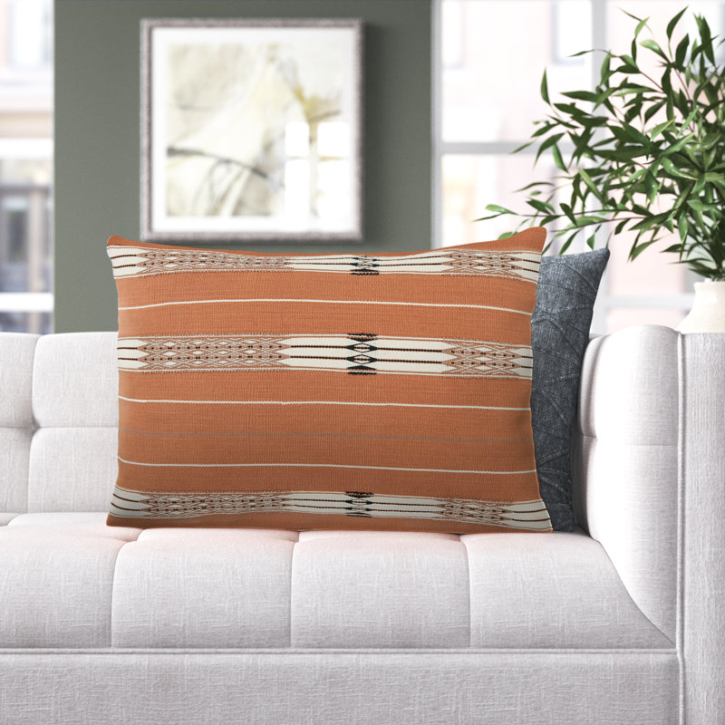 Dixon Geometric Reversible Throw Pillow, Down, 18" x 18"