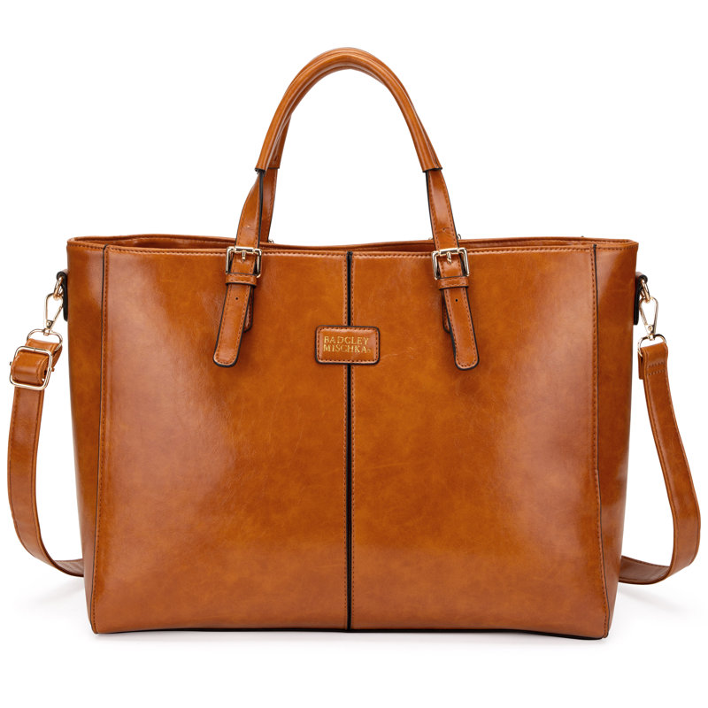 Sac de voyage en cuir vegan 24L BADGLEY MISCHKA Julia, brun, Brun