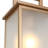 1-Light 14”H Gold Frosted Outdoor Hanging Lantern
