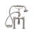 2 Handle Bathroom Clawfoot Tub Faucet with Diverter-24414963