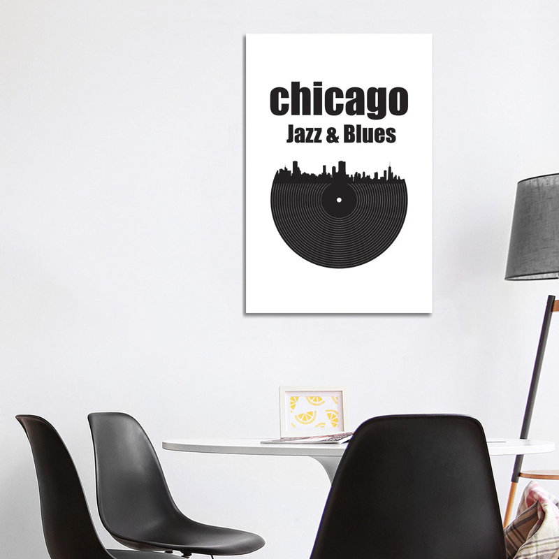 Chicago Jazz & Blues by Benton Park Prints - Wrapped Canvas Print, 101.6 cm H x 66.04 cm W x 1.91 cm D
